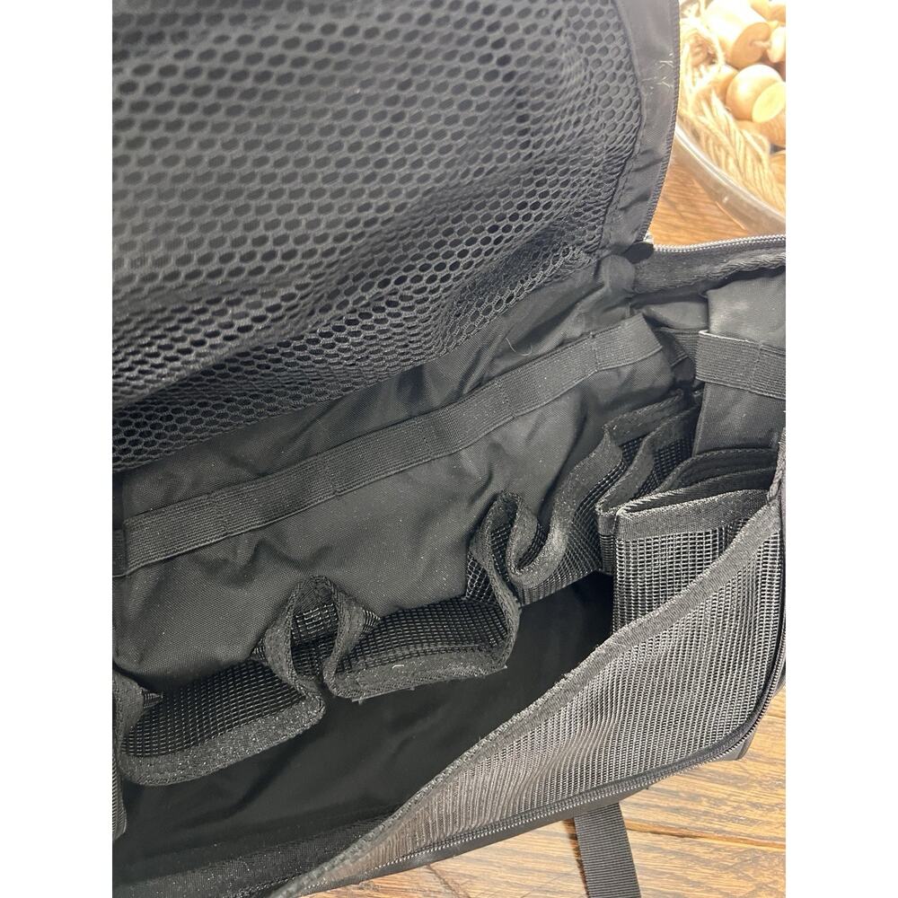 LL Bean Traveller Bag Hanging Nylon Toiletry Organizer Bag Black - Picture 4 of 7